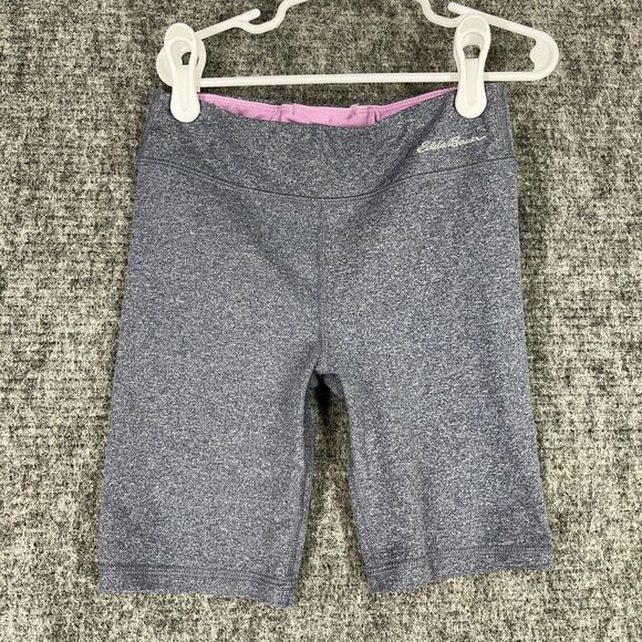 Eddie Bauer‎ Shorts Girls Small Gray Youth Biker Compression Stretch Athletic - Picture 1 of 9